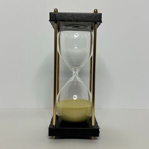 Hourglass Sand Timer 30 Minute Black and Gold